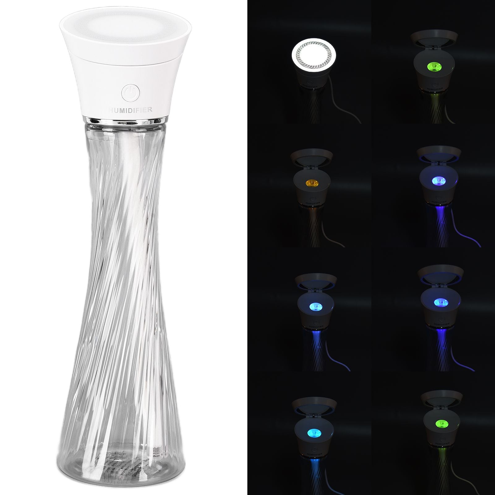 250ml Mini Humidifier Wireless Portable USB Charging Humidifier with Colorful LED Light V1294-YM0523-3113210262011