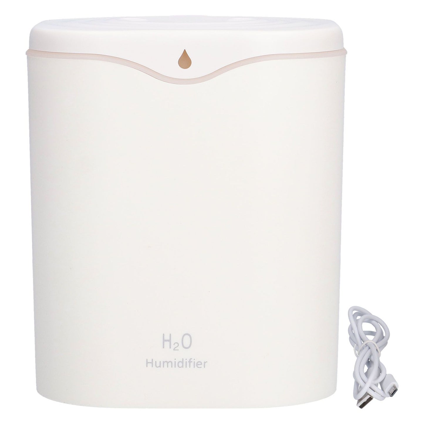 Double Spray Air Humidifier 2L Mini Silent Aroma Diffuser USB Powered for Home Bedroom Office White V1294-YM0523-3113210262111