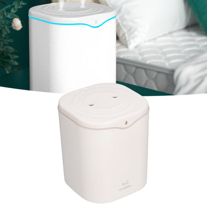 Double Spray Air Humidifier 2L Mini Silent Aroma Diffuser USB Powered for Home Bedroom Office White V1294-YM0523-3113210262111