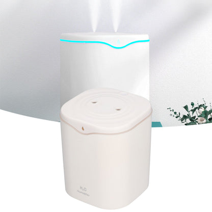 Double Spray Air Humidifier 2L Mini Silent Aroma Diffuser USB Powered for Home Bedroom Office White V1294-YM0523-3113210262111