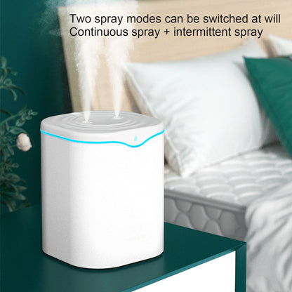 Double Spray Air Humidifier 2L Mini Silent Aroma Diffuser USB Powered for Home Bedroom Office White V1294-YM0523-3113210262111