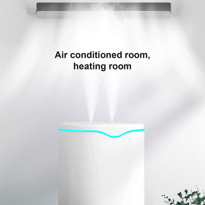 Double Spray Air Humidifier 2L Mini Silent Aroma Diffuser USB Powered for Home Bedroom Office White V1294-YM0523-3113210262111