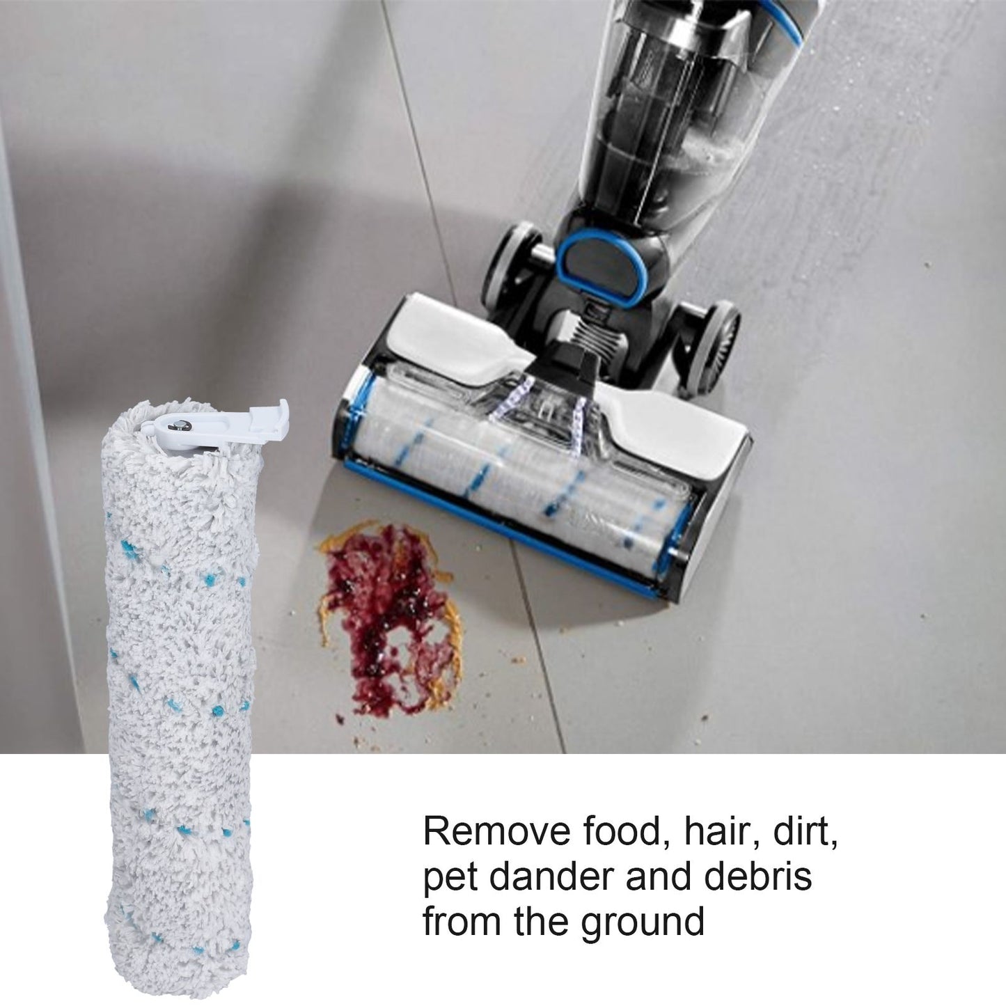 Multi Surfaces Brush Roller Replacement Fit for Bissell 2787 2554 CrossWave Cordless Max Vacuum Cleaner V1294-YM0523-3113210264111