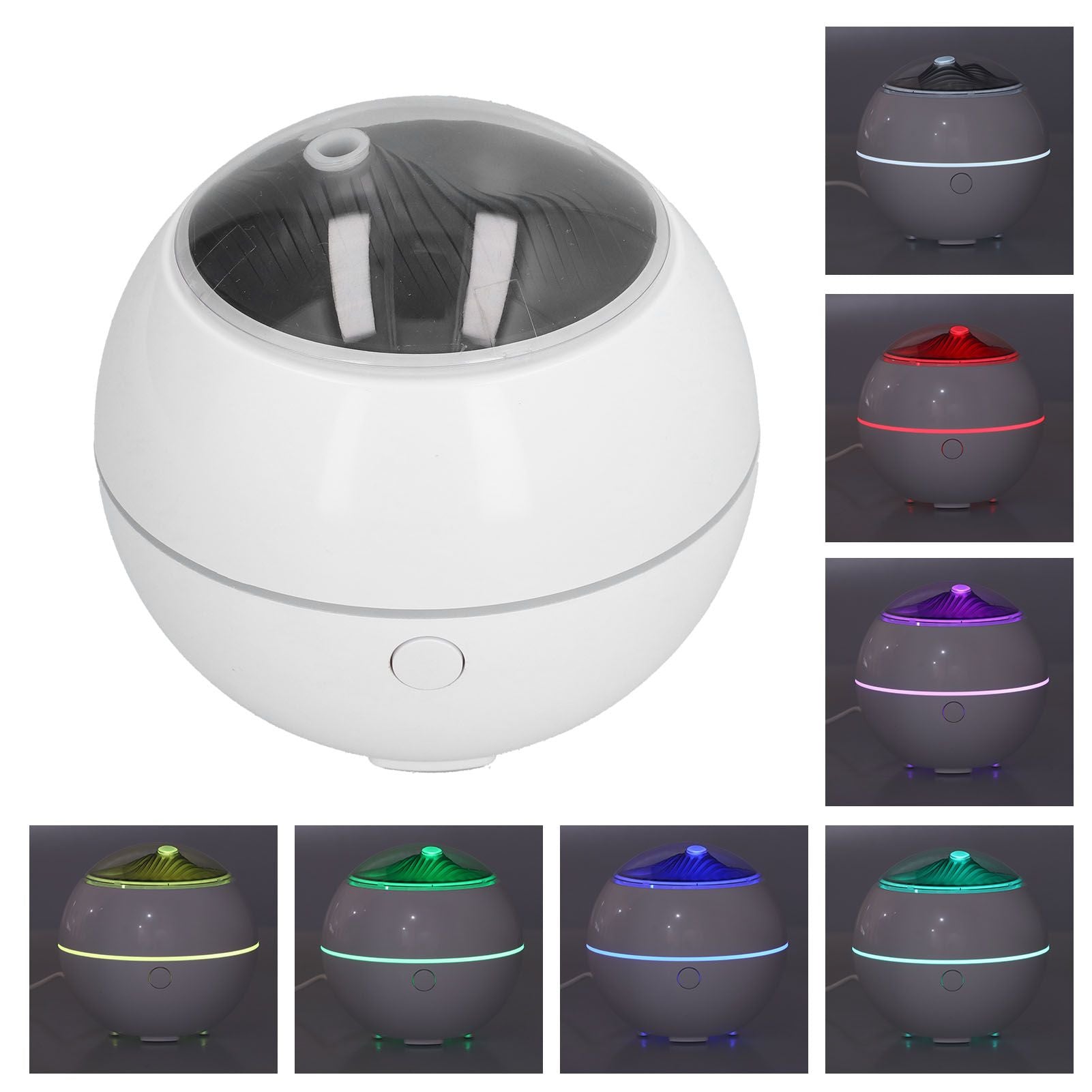 Aroma Diffuser USB Powered White 7 Color LED Humidification Equipment for Home Office V1294-YM0523-3113210264711