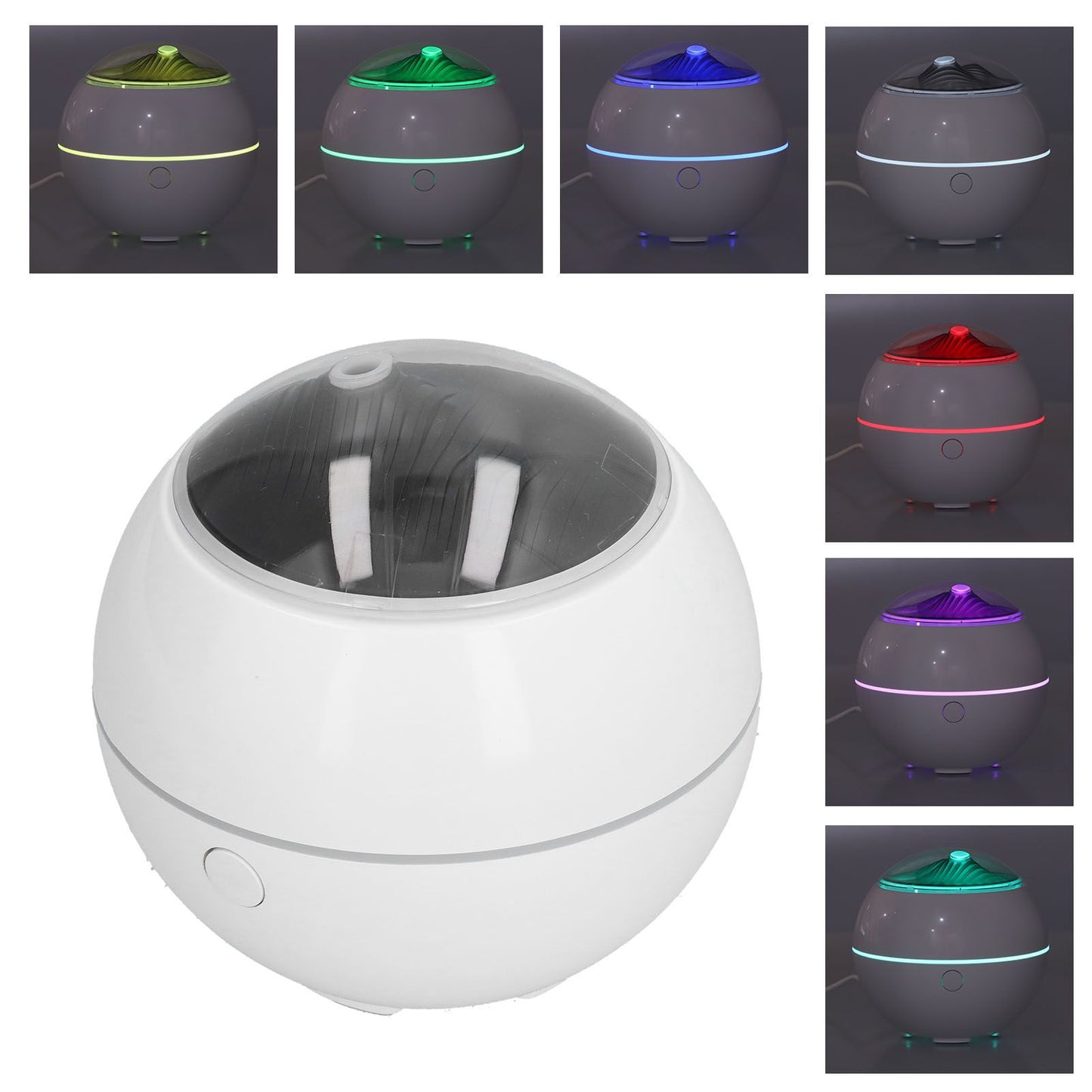Aroma Diffuser USB Powered White 7 Color LED Humidification Equipment for Home Office V1294-YM0523-3113210264711