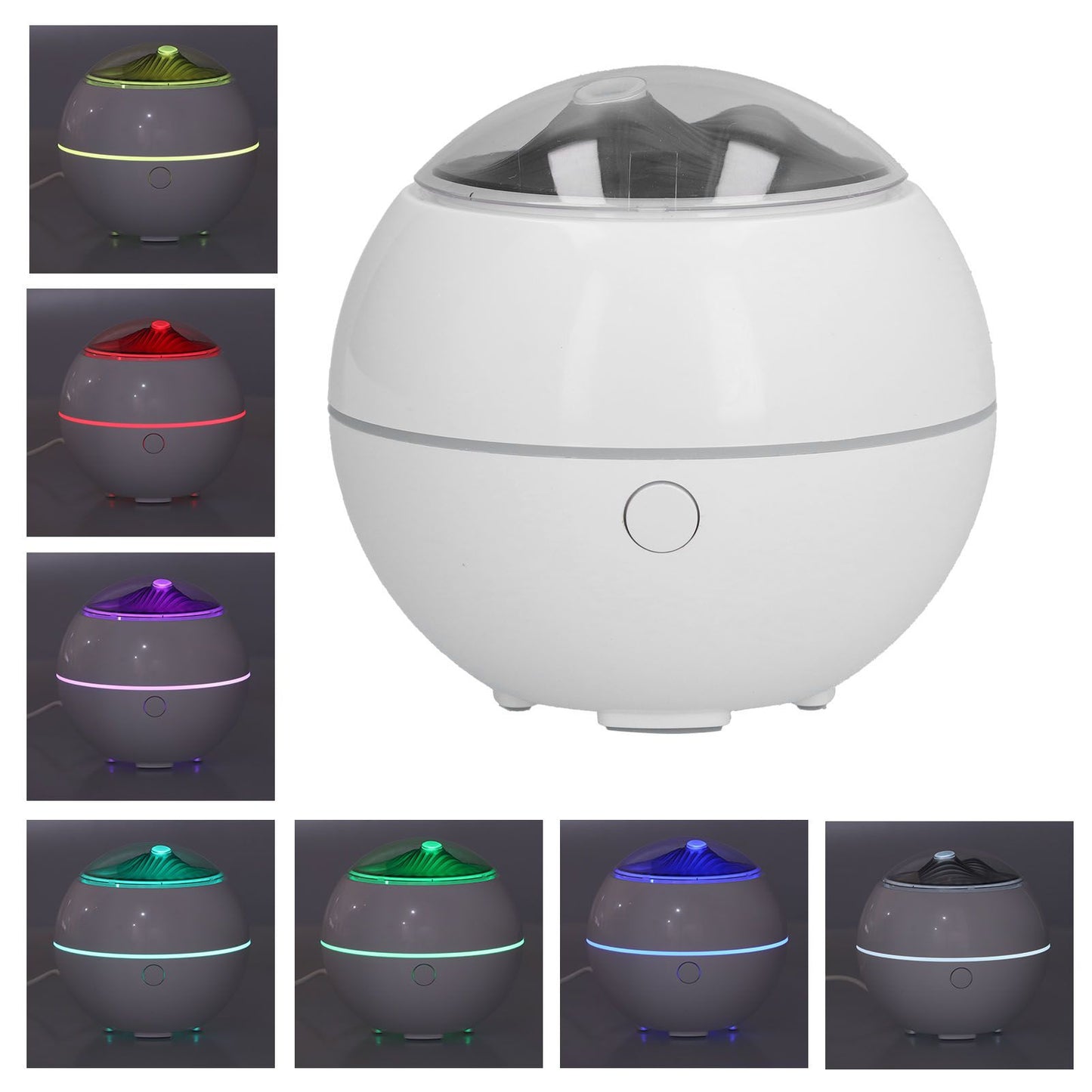 Aroma Diffuser USB Powered White 7 Color LED Humidification Equipment for Home Office V1294-YM0523-3113210264711