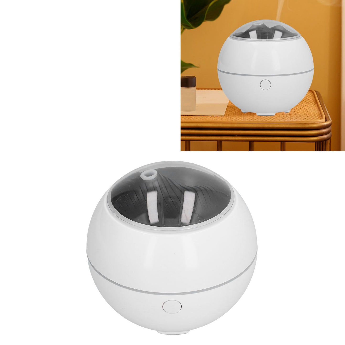 Aroma Diffuser USB Powered White 7 Color LED Humidification Equipment for Home Office V1294-YM0523-3113210264711