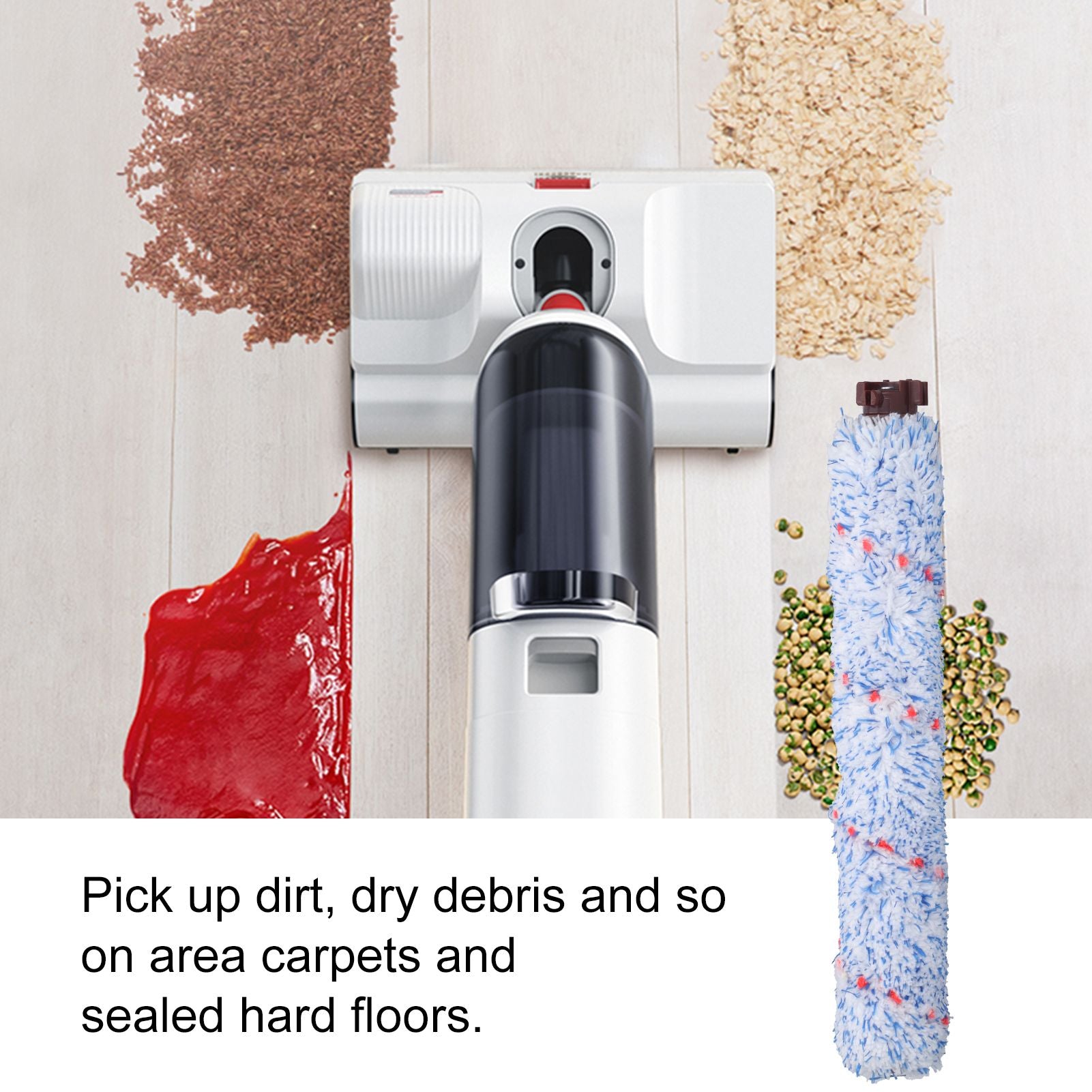 Brush Roll Dual Use Multi Surface for Hardwood Laminate Flooring Fit for Bissell 1868/1785/CrossWave PET PRO V1294-YM0523-3113210264811