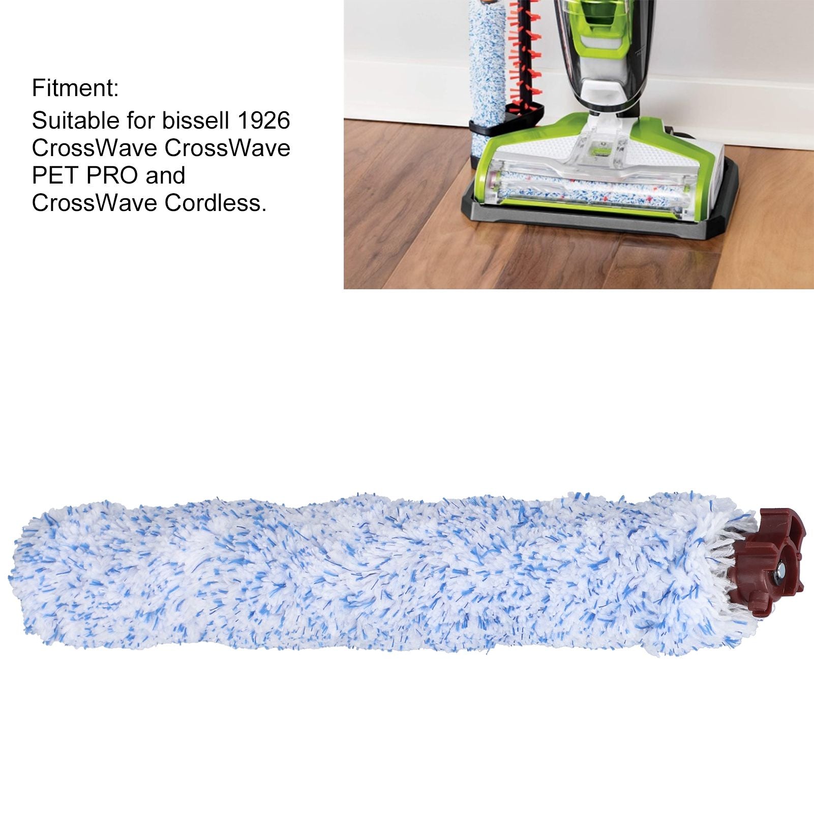 Floor Brush Roll Vacuum Cleaner Brushroll ABS Fiber Accessories for Bissell 1926 CrossWave V1294-YM0523-3113210265011