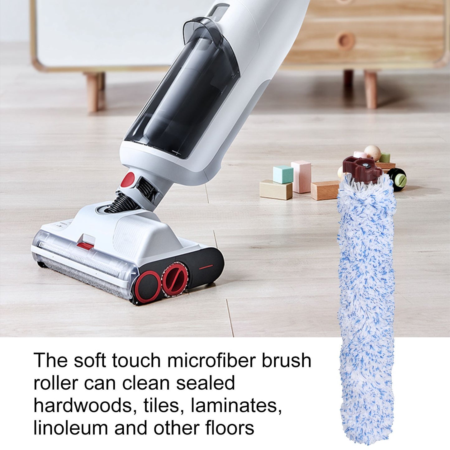 Floor Brush Roll Vacuum Cleaner Brushroll ABS Fiber Accessories for Bissell 1926 CrossWave V1294-YM0523-3113210265011