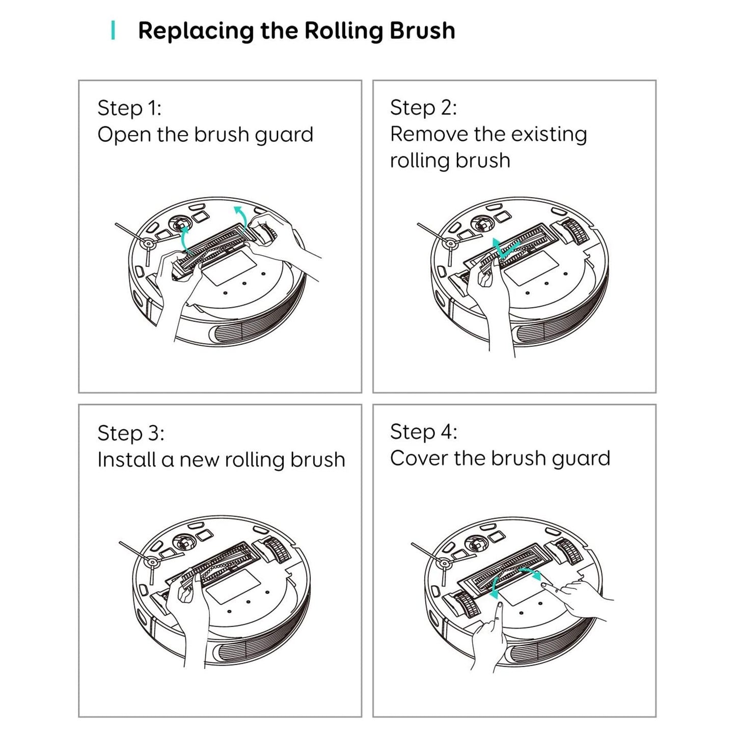 Robot Vacuum Cleaner Main Brush Replacement Rolling Brush Fit for Eufy RoboVac11S RoboVac L70 30 V1294-YM0523-3113210266611