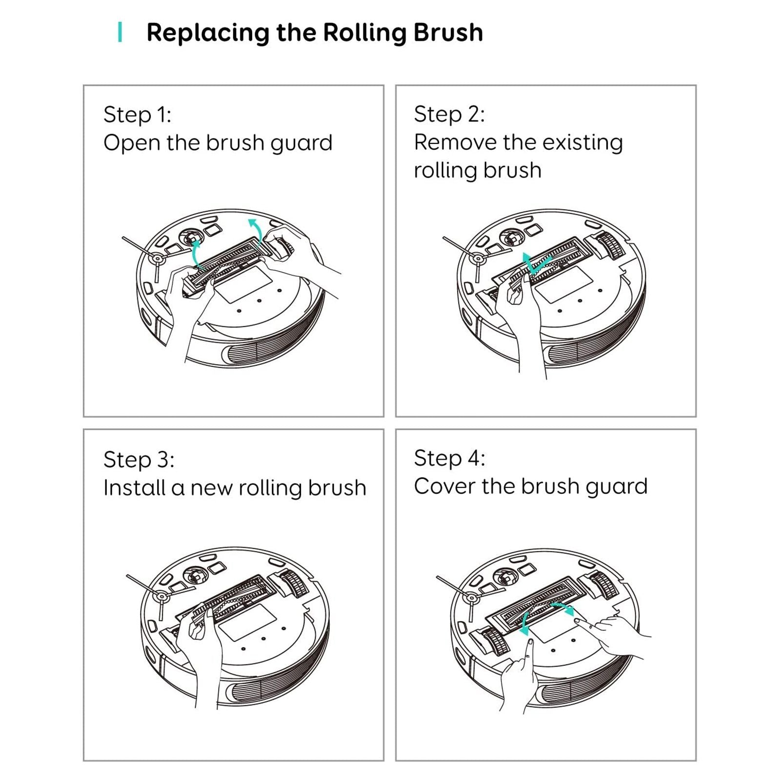 Robot Vacuum Cleaner Main Brush Replacement Rolling Brush Fit for Eufy RoboVac11S RoboVac L70 30 V1294-YM0523-3113210266611