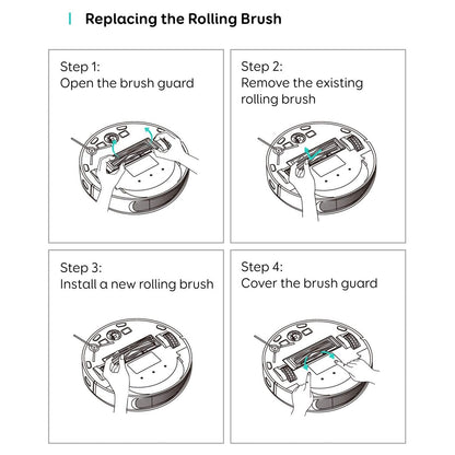 Robot Vacuum Cleaner Main Brush Replacement Rolling Brush Fit for Eufy RoboVac11S RoboVac L70 30 V1294-YM0523-3113210266611