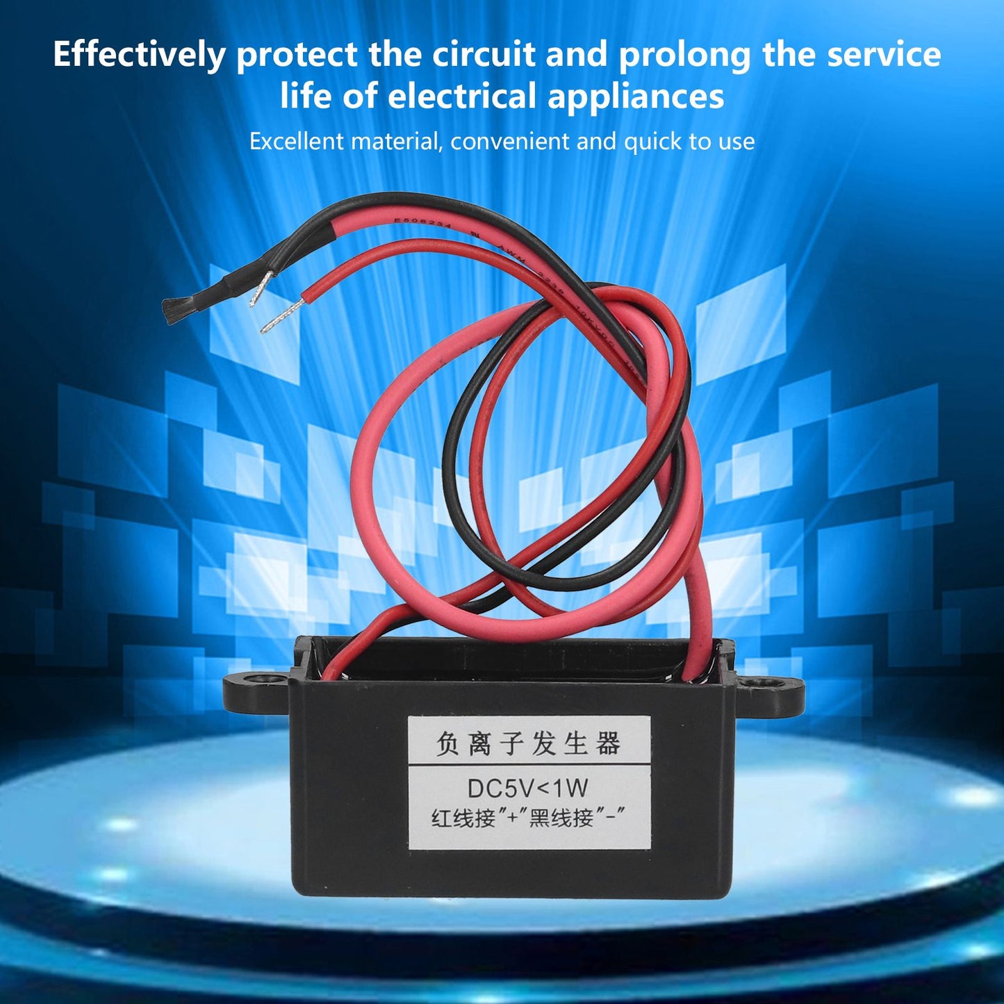 Negative Ion Generator Mini Air Purifier Black Ionizer Generator Module for Water Dispenser DC5V V1294-YM0523-3113210266911