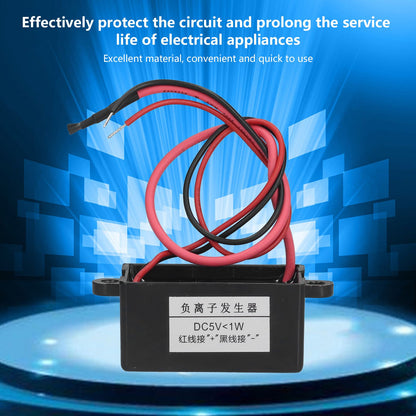 Negative Ion Generator Mini Air Purifier Black Ionizer Generator Module for Water Dispenser DC5V V1294-YM0523-3113210266911