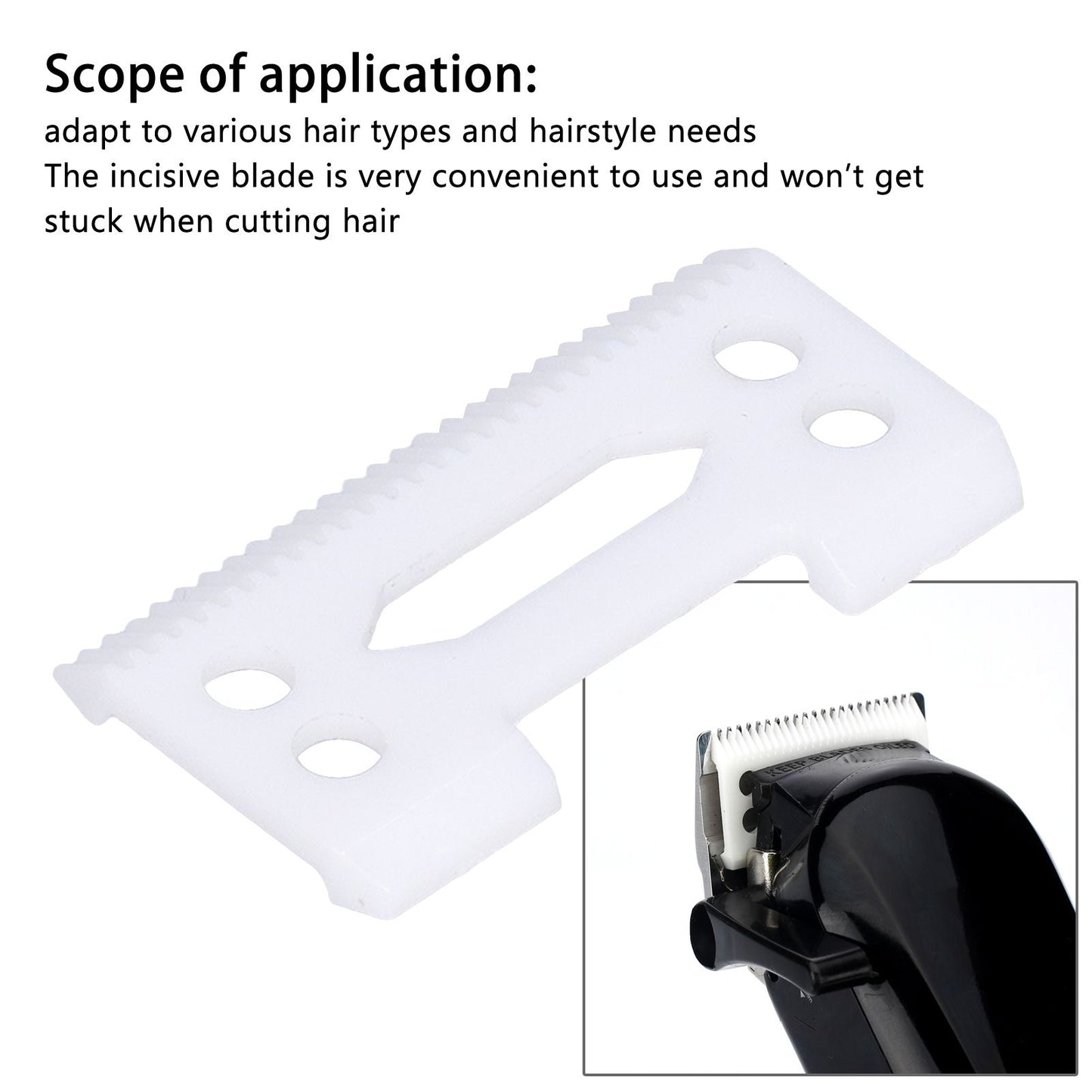 Clipper Blades Incisive Durable Ceramics Small Compact Hair Cutting Supplies for Salon Home V1294-YM0523-3113210268411