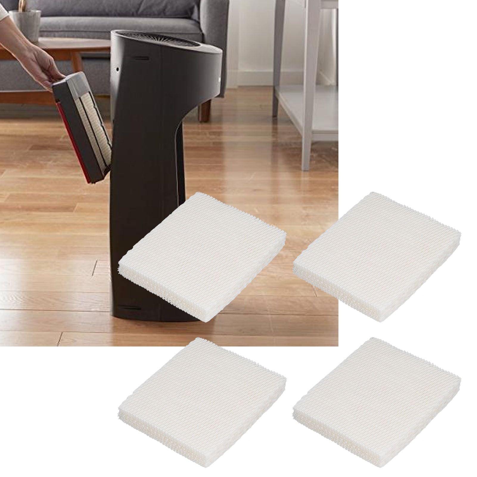 4PCS Air Humidifier Filter Paper Humidifier Filter Screen Replacement for Honeywell HFT600 V1294-YM0523-3113210269411