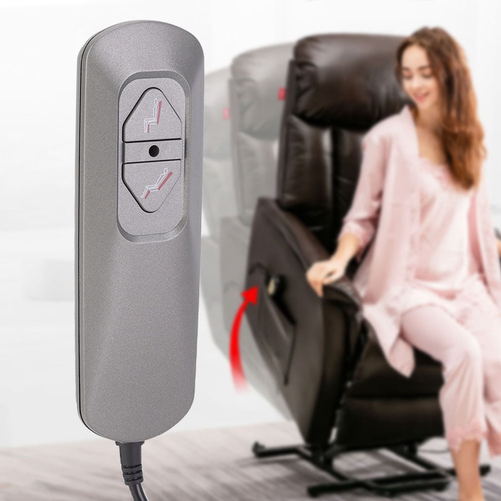 2 Buttons Electric Sofa Controller Universal 5 Pin Recliner Lifting Hand Control Switch 5V 1.25m V1294-YM0523-3113210269511