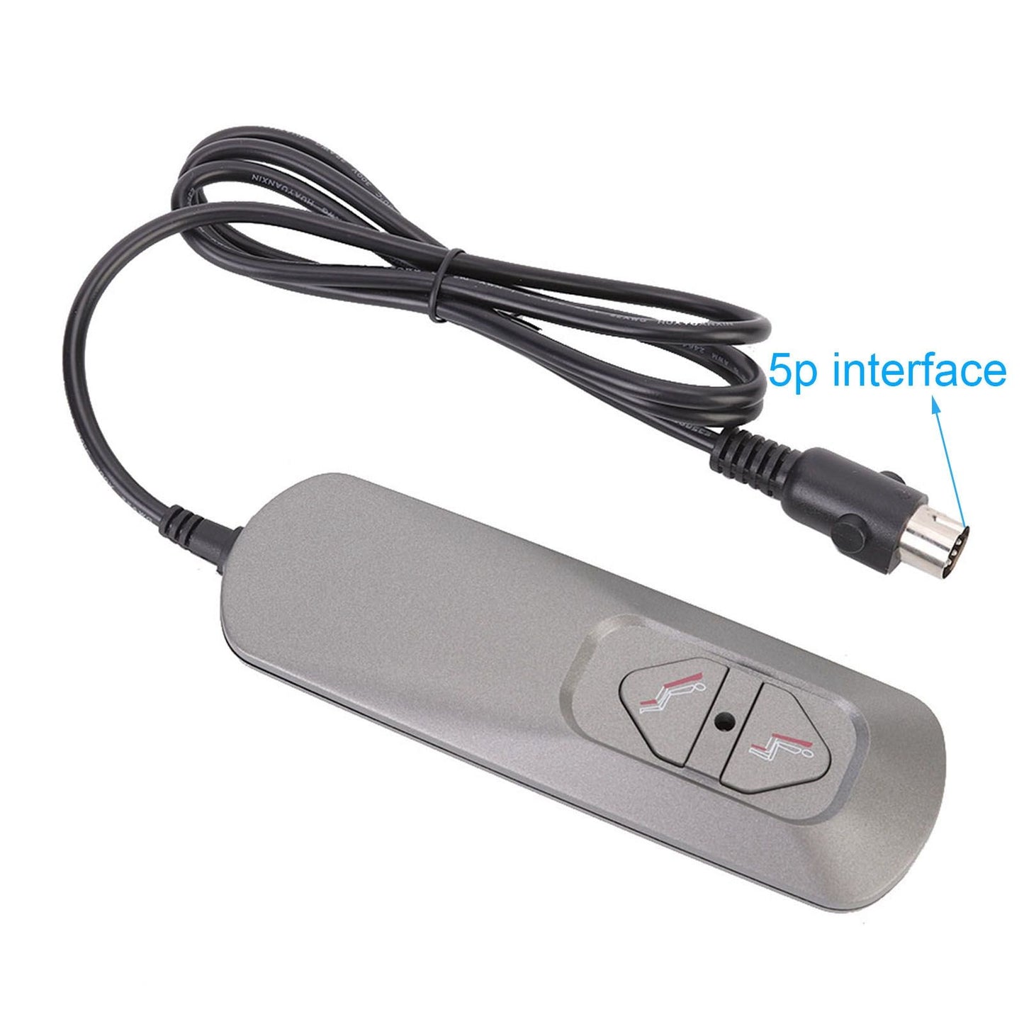 2 Buttons Electric Sofa Controller Universal 5 Pin Recliner Lifting Hand Control Switch 5V 1.25m V1294-YM0523-3113210269511