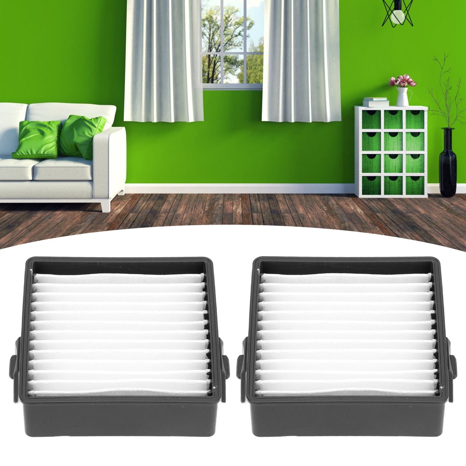 2Pcs High Efficiency Filter Home Vacuum Cleaner Accessory Parts Fit for Ryobi P712 P713 P714K V1294-YM0523-3113210274211