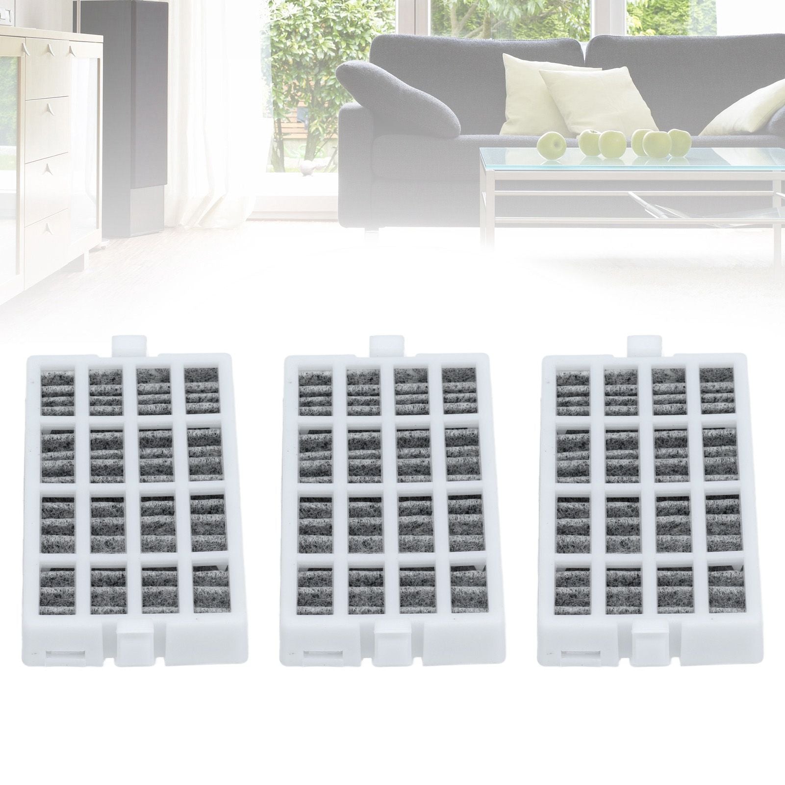 3PCS Refrigerator Air Filter Fridge Filter Screen Replacement for W10311524 AIR1 RAF1180 V1294-YM0523-3113210274811