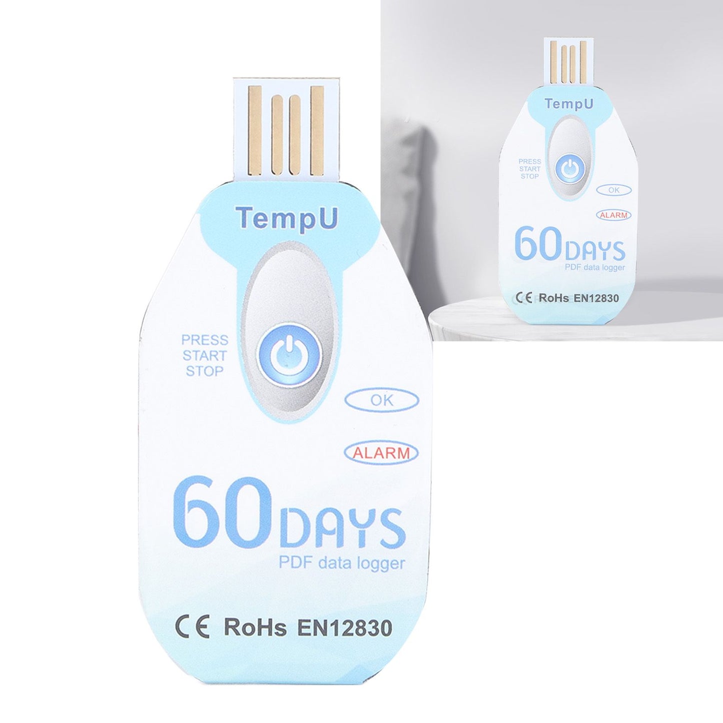 Food Temperature Recorder Portable Temperature Data Logger PDF Report USB Powered Data Logger V1294-YM0523-3113210278411