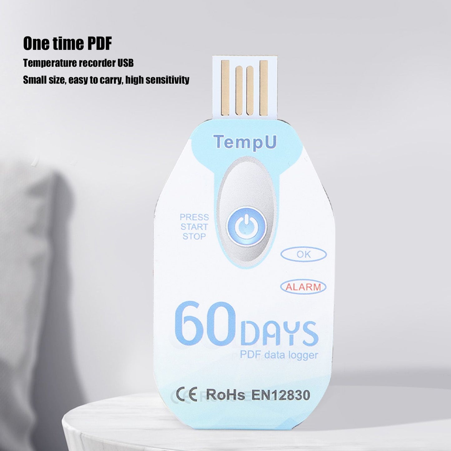 Food Temperature Recorder Portable Temperature Data Logger PDF Report USB Powered Data Logger V1294-YM0523-3113210278411