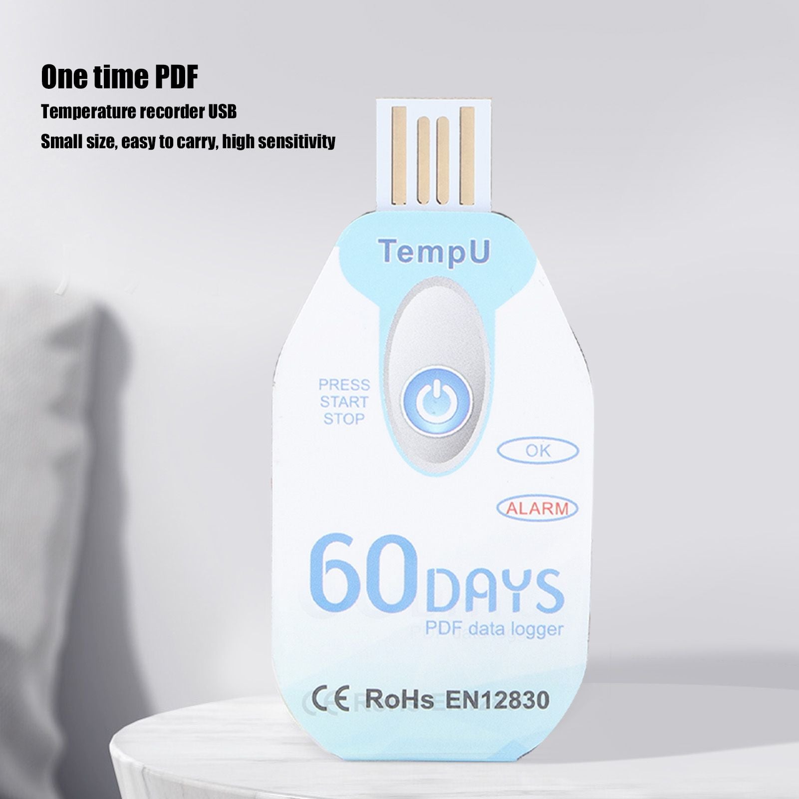 Food Temperature Recorder Portable Temperature Data Logger PDF Report USB Powered Data Logger V1294-YM0523-3113210278411