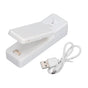 Portable Mini Bag Sealer with Magnet USB Charging Plastic Bag Sealing Machine for Home Kitchen UseWhite V1294-YM0523-3113210278911