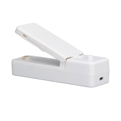 Portable Mini Bag Sealer with Magnet USB Charging Plastic Bag Sealing Machine for Home Kitchen UseWhite V1294-YM0523-3113210278911