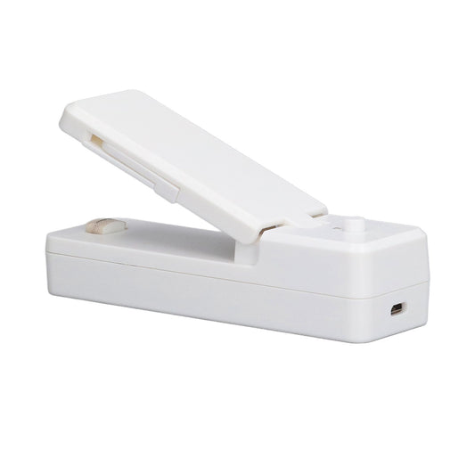 Portable Mini Bag Sealer with Magnet USB Charging Plastic Bag Sealing Machine for Home Kitchen UseWhite V1294-YM0523-3113210278911