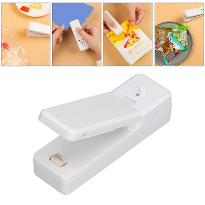 Portable Mini Bag Sealer with Magnet USB Charging Plastic Bag Sealing Machine for Home Kitchen UseWhite V1294-YM0523-3113210278911