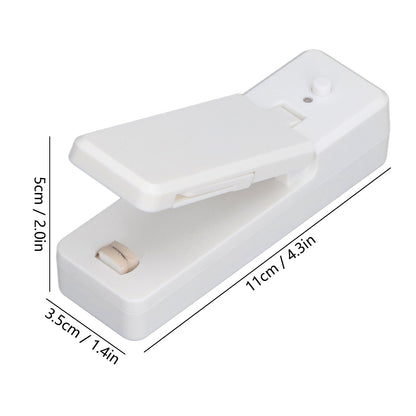 Portable Mini Bag Sealer with Magnet USB Charging Plastic Bag Sealing Machine for Home Kitchen UseWhite V1294-YM0523-3113210278911