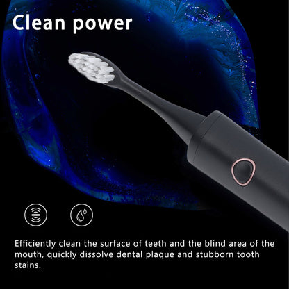 Electric USB Rechargeable Whitening Toothbrush 39000 Times/min 5 Modes with Smart Timer V1294-YM0523-3113210280211
