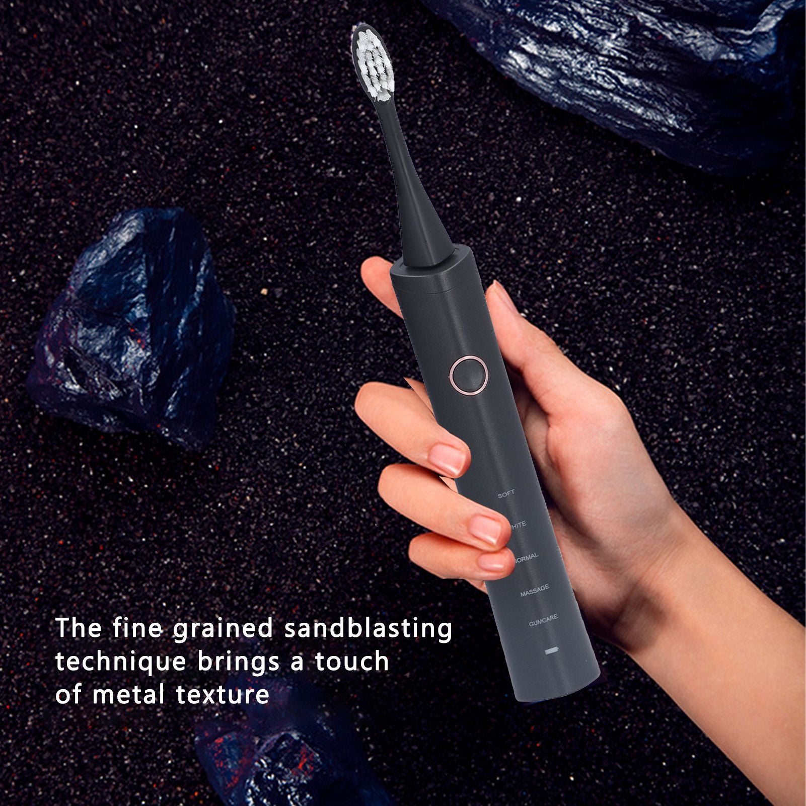 Electric USB Rechargeable Whitening Toothbrush 39000 Times/min 5 Modes with Smart Timer V1294-YM0523-3113210280211