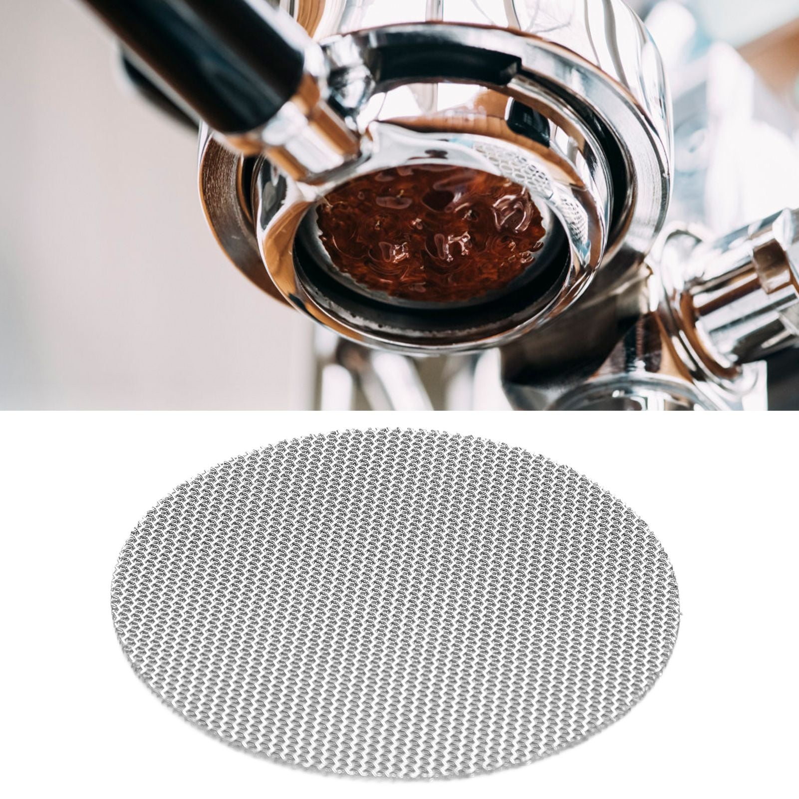 Coffee Portafilter Puck Screen Reusable 100um Filter Fineness Backwash Filter Screen Accessory58.5mm / 2.3in V1294-YM0523-3113210281213