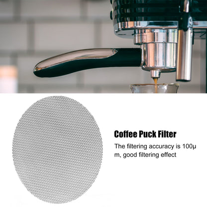 Coffee Portafilter Puck Screen Reusable 100um Filter Fineness Backwash Filter Screen Accessory58.5mm / 2.3in V1294-YM0523-3113210281213