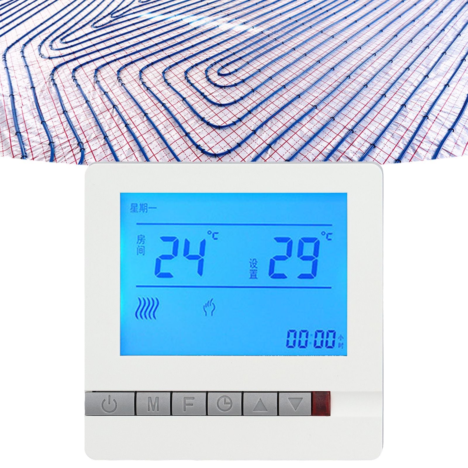 Thermostat LCD Screen High Accurate Temperature Sensor Overheat Protection Temperature Controller V1294-YM0523-3113210284911