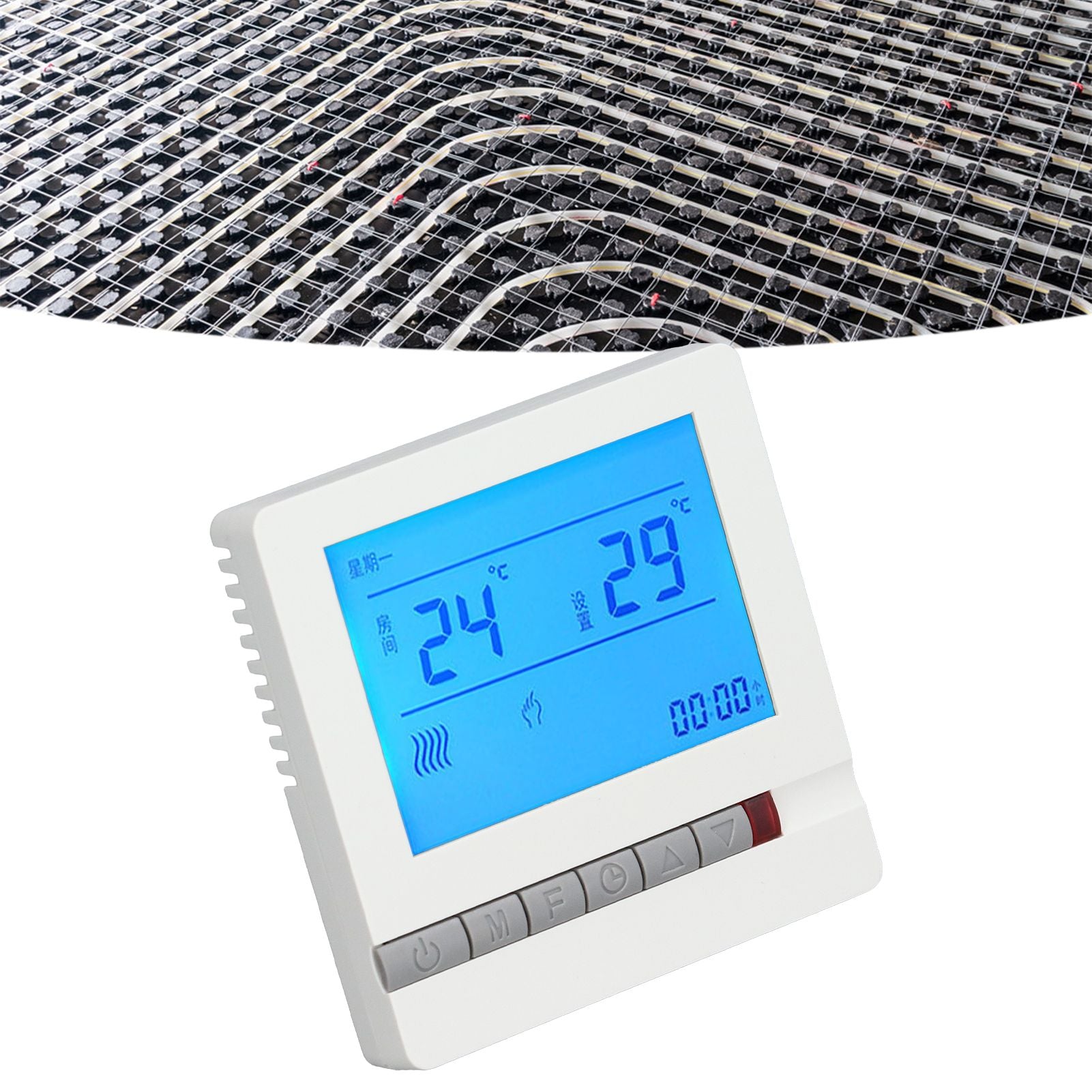 Thermostat LCD Screen High Accurate Temperature Sensor Overheat Protection Temperature Controller V1294-YM0523-3113210284911