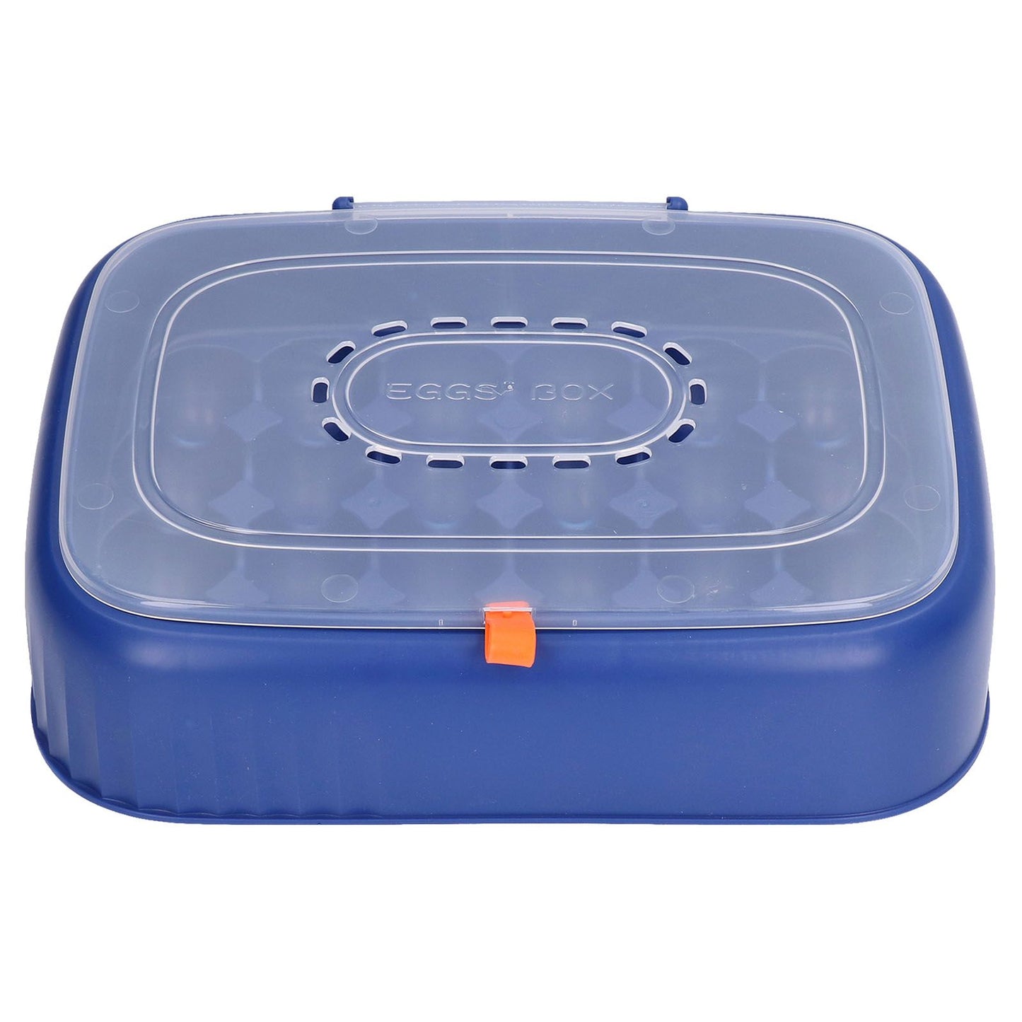 24 Eggs Containers ABS Egg Tray Storage Box Refrigerator Organizer Bins with Breathable VentsDark Blue V1294-YM0523-3113210304213