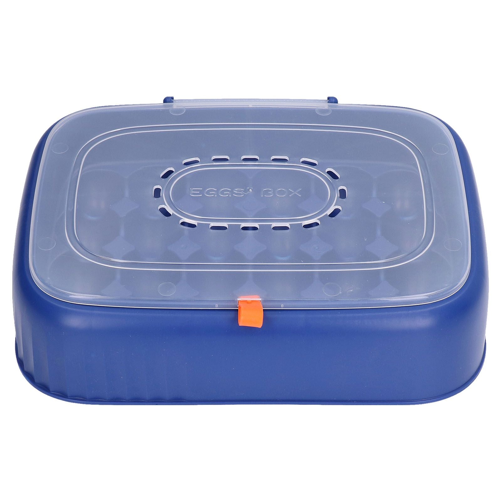 24 Eggs Containers ABS Egg Tray Storage Box Refrigerator Organizer Bins with Breathable VentsDark Blue V1294-YM0523-3113210304213