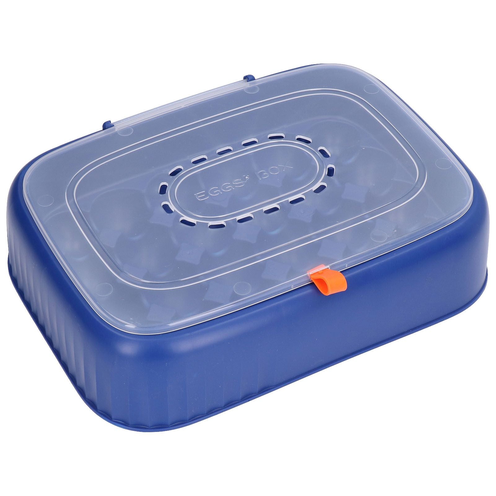 24 Eggs Containers ABS Egg Tray Storage Box Refrigerator Organizer Bins with Breathable VentsDark Blue V1294-YM0523-3113210304213