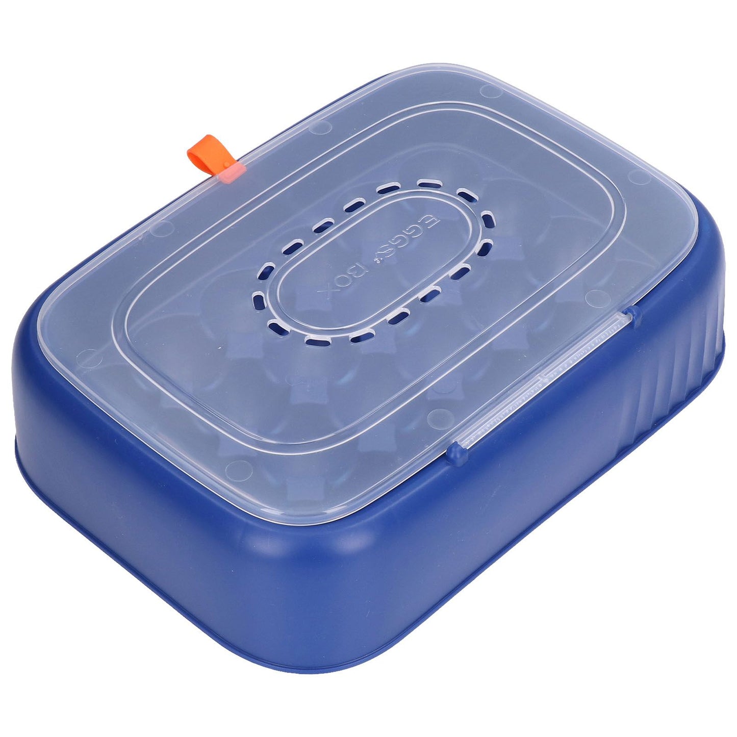 24 Eggs Containers ABS Egg Tray Storage Box Refrigerator Organizer Bins with Breathable VentsDark Blue V1294-YM0523-3113210304213