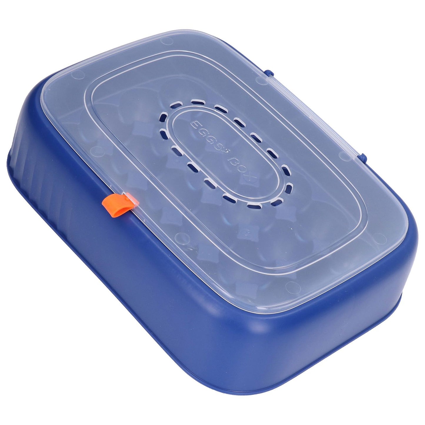 24 Eggs Containers ABS Egg Tray Storage Box Refrigerator Organizer Bins with Breathable VentsDark Blue V1294-YM0523-3113210304213
