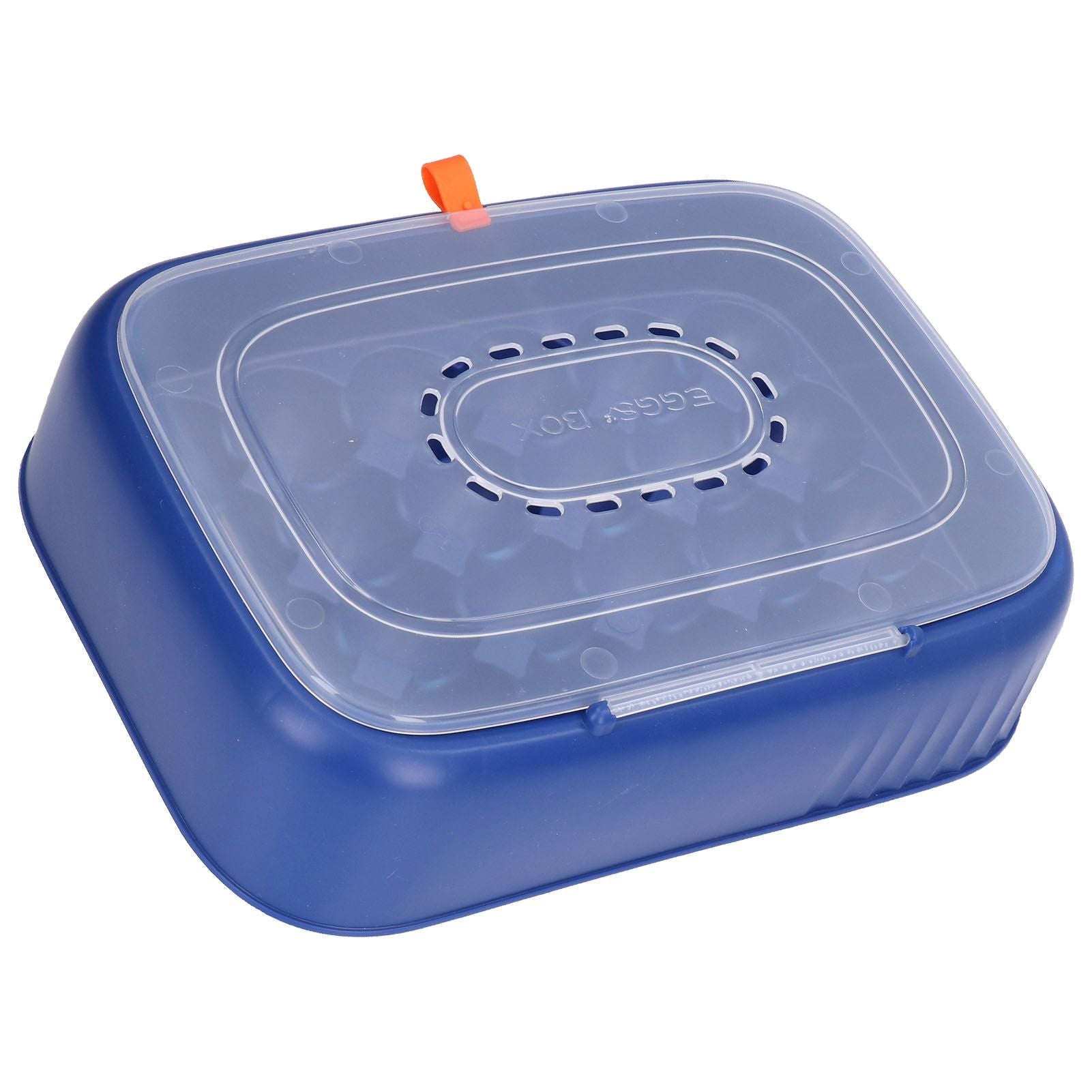 24 Eggs Containers ABS Egg Tray Storage Box Refrigerator Organizer Bins with Breathable VentsDark Blue V1294-YM0523-3113210304213