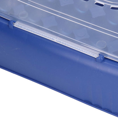 24 Eggs Containers ABS Egg Tray Storage Box Refrigerator Organizer Bins with Breathable VentsDark Blue V1294-YM0523-3113210304213
