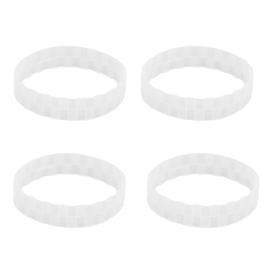 4Pcs Sweeping Robot Replacement Wheel Tire Rings Anti Wear Part for Xiaomi Sweeper V1294-YM0523-3113210321111