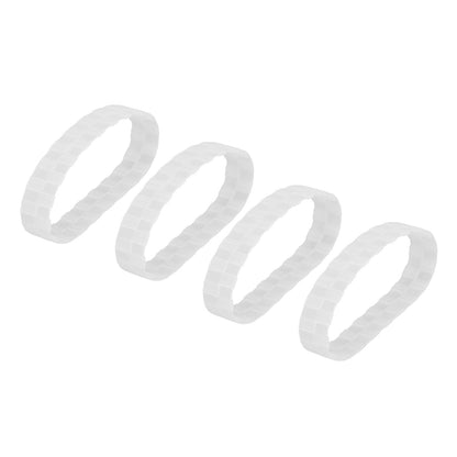 4Pcs Sweeping Robot Replacement Wheel Tire Rings Anti Wear Part for Xiaomi Sweeper V1294-YM0523-3113210321111