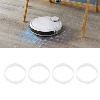 4Pcs Sweeping Robot Replacement Wheel Tire Rings Anti Wear Part for Xiaomi Sweeper V1294-YM0523-3113210321111