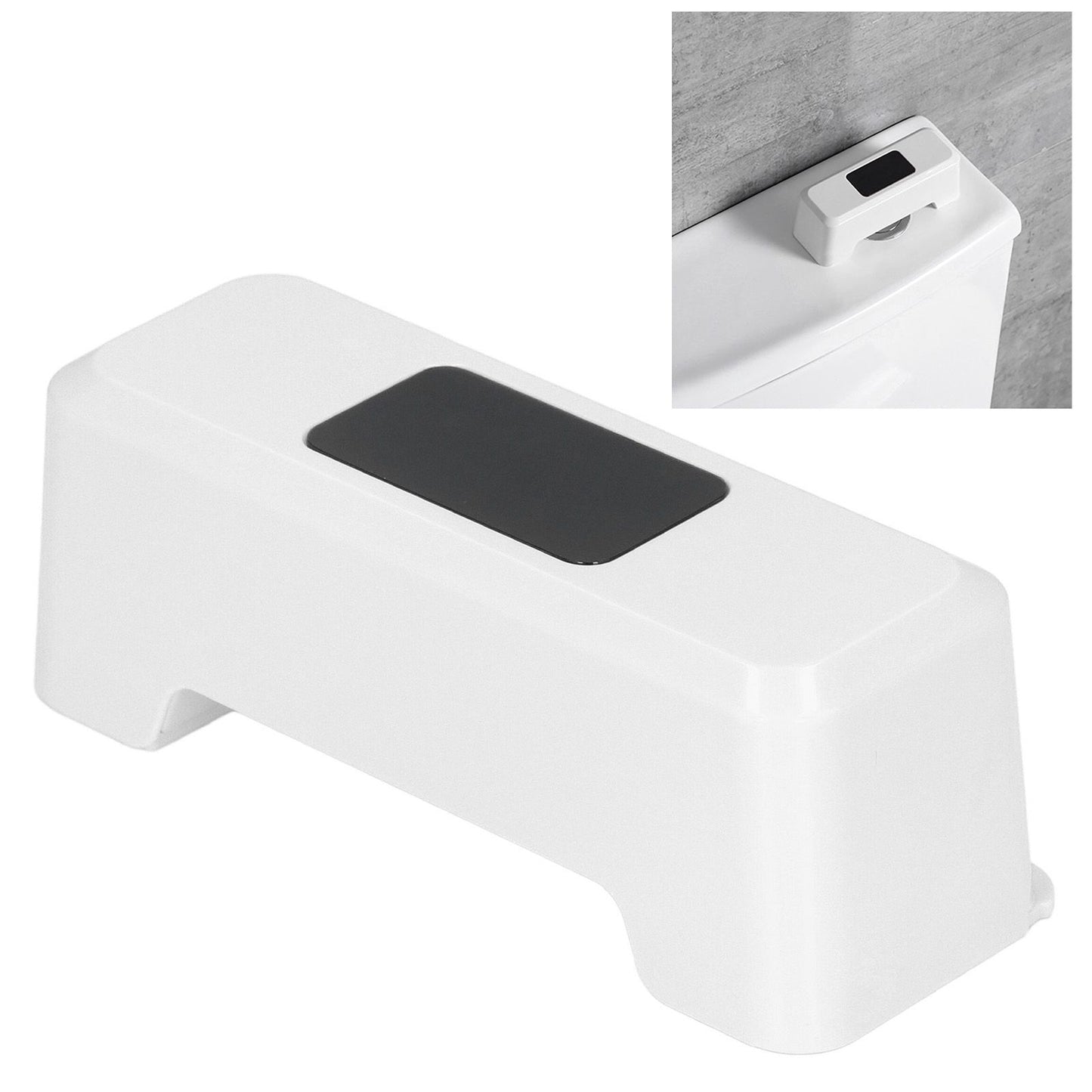 Automatic Touchless Toilet Flusher External Infrared 0.25S Induction Smart Toilet Flushing SensorWhite V1294-YM0523-3113210322411